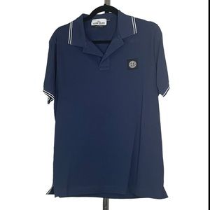 Stone Island slim fit collard polo